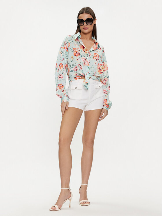 Guess Guess Koszula W3GH93 WD8G2 Kolorowy Regular Fit