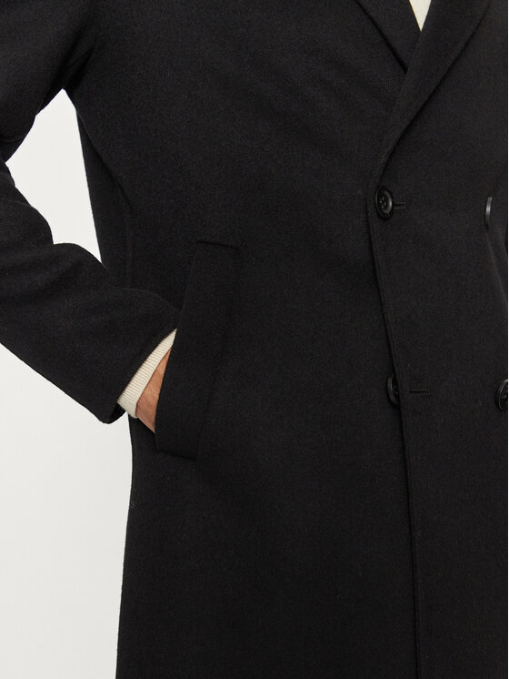 Guess Guess Cappotto di lana M4BL47 WGJU2 Nero Regular Fit