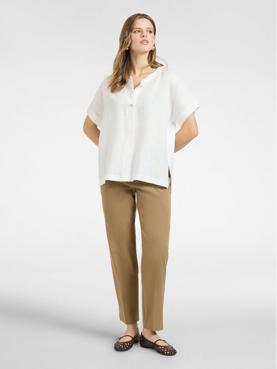 Elena Mirò Elena Mirò Spodnie materiałowe P010P000498N022 Brązowy Regular Fit