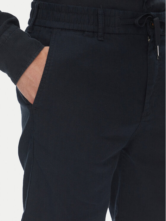BOSS BOSS Szövet rövidnadrág 50536863 Sötétkék Tapered Fit