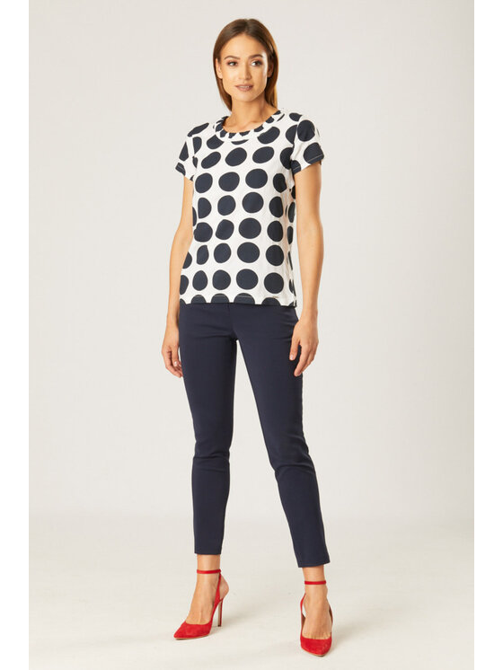 QUIOSQUE QUIOSQUE Halenka BL-7539 SS21 Tmavomodrá Regular Fit