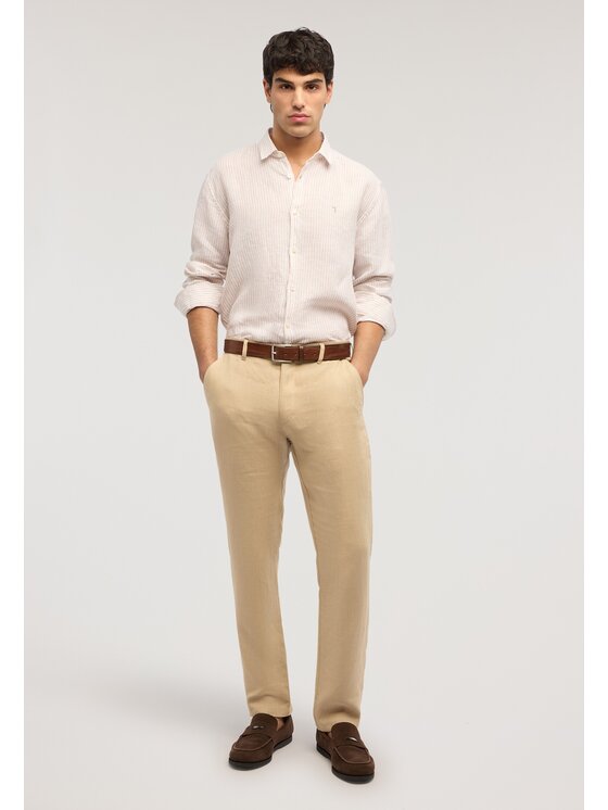 Trussardi Trussardi Koszula 5026N000033N0RB Kremowy Regular Fit