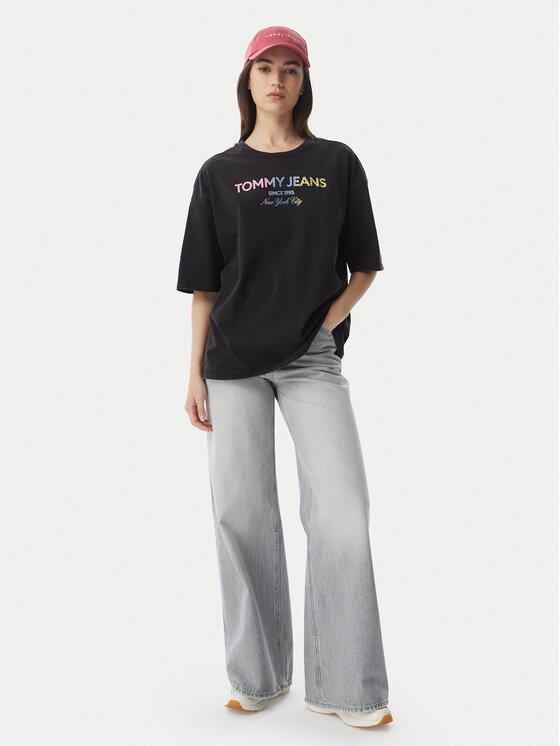 Tommy Jeans Tommy Jeans T-Shirt DW0DW22803 Μαύρο Oversize