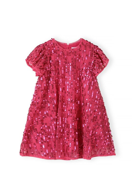 minoti minoti Sukienka elegancka 32DRESS154 Różowy Regular Fit