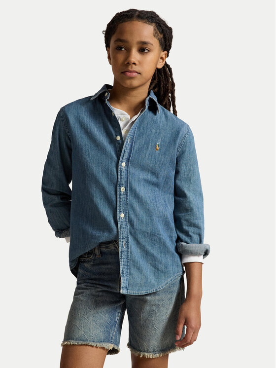Polo Ralph Lauren cămașă de blugi 323713843001 Albastru Regular Fit