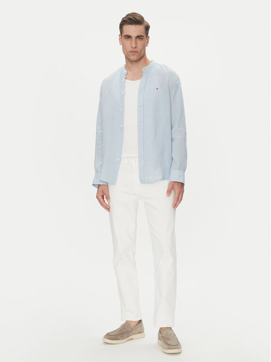 Tommy Hilfiger Tommy Hilfiger Πουκάμισο MW0MW39271 Γαλάζιο Regular Fit