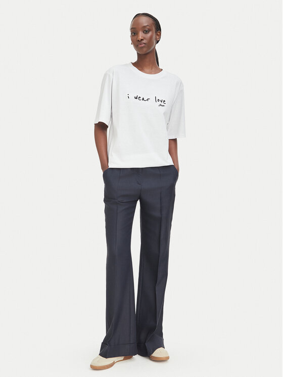 BOSS BOSS Футболка C_Eregular_9 50571491 Білий Relaxed Fit