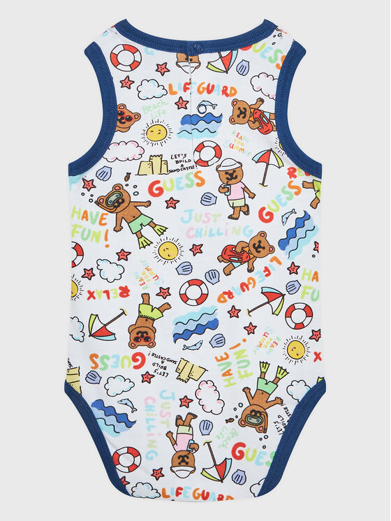 Guess Guess Komplet body in kratke hlače H3GW01 K6YW1 Pisana Regular Fit