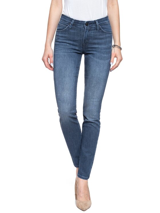 Lee Lee Jeansy SCARLETT Niebieski Skinny Fit