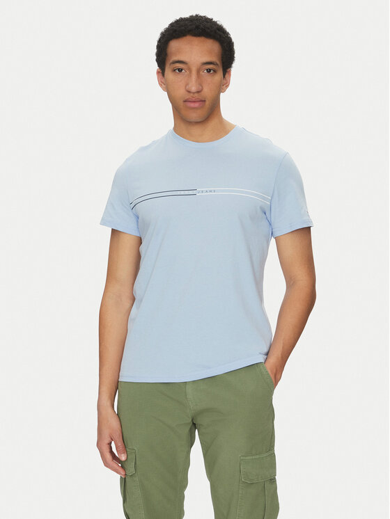 Tommy Jeans Tommy Jeans Majica Entry Graphic DM0DM20779 Modra Slim Fit