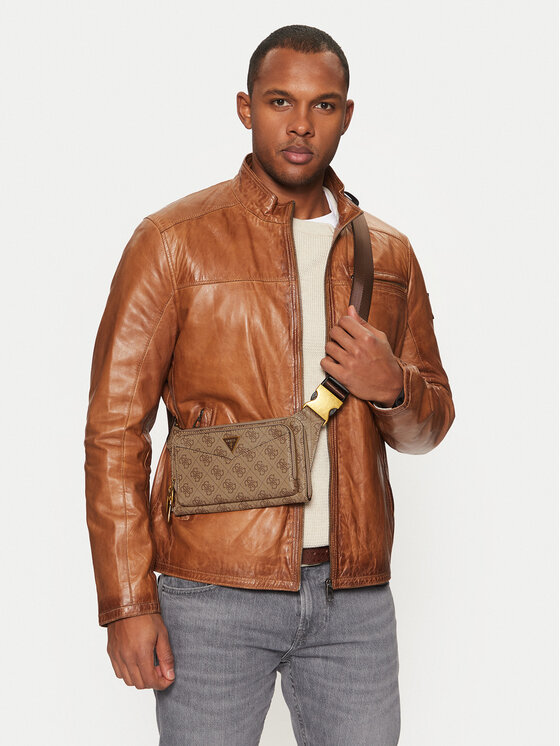 Guess Guess Мъжка чантичка HMSILO P5114 Кафяв
