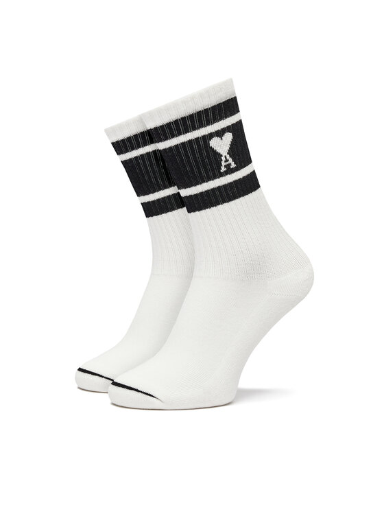 AMI PARIS Ponožky Vysoké Unisex USC001.AW0015 Biela