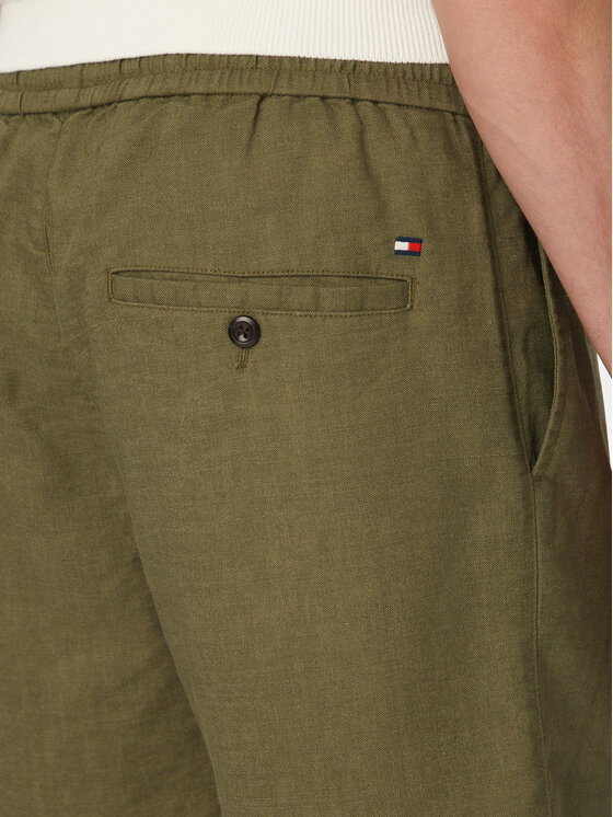 Tommy Hilfiger Tommy Hilfiger Pantalon scurți din material Dover MW0MW44356 Verde închis Regular Fit