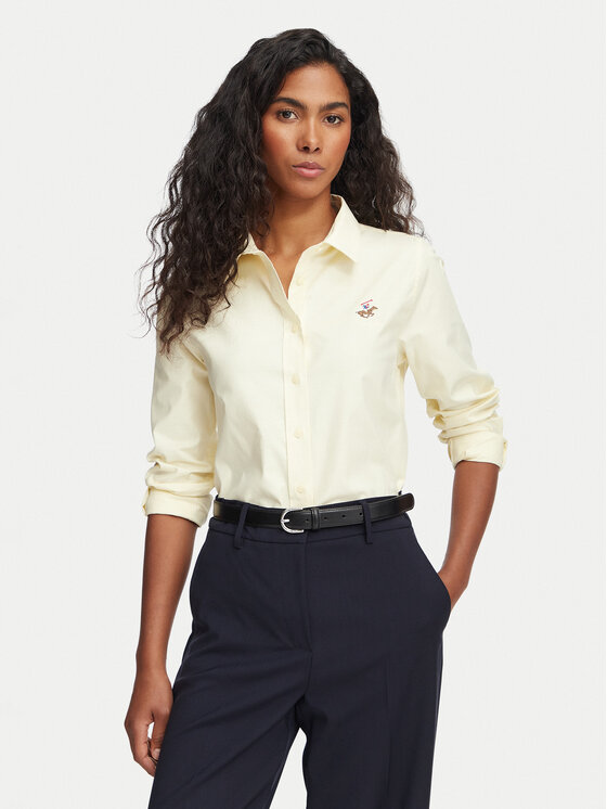 Beverly Hills Polo Club Beverly Hills Polo Club Košeľa P-SS26W-SH6600 Žltá Regular Fit