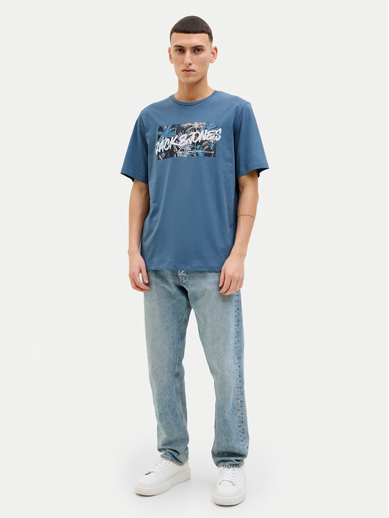 Jack&Jones Jack&Jones Marškinėliai Hawaii 12269324 Mėlyna Standard Fit