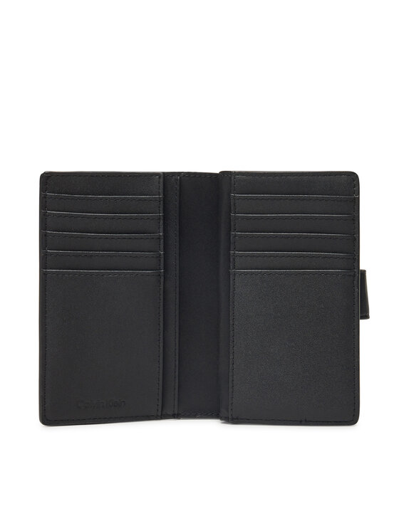 Calvin Klein Calvin Klein Pénztárca Hardware Snap Medium Bifold K60K612961 Fekete