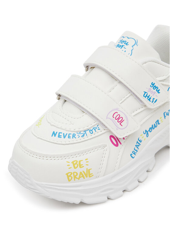 DeeZee DeeZee Sneakersy CEO-AVO-19627-002 Biela