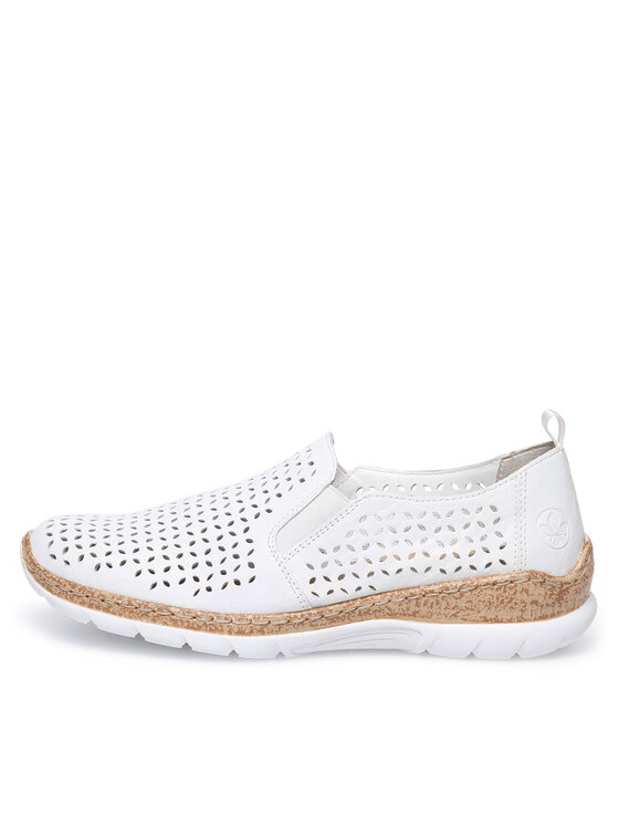 Rieker Rieker Halbschuhe N4251-80 Weiß