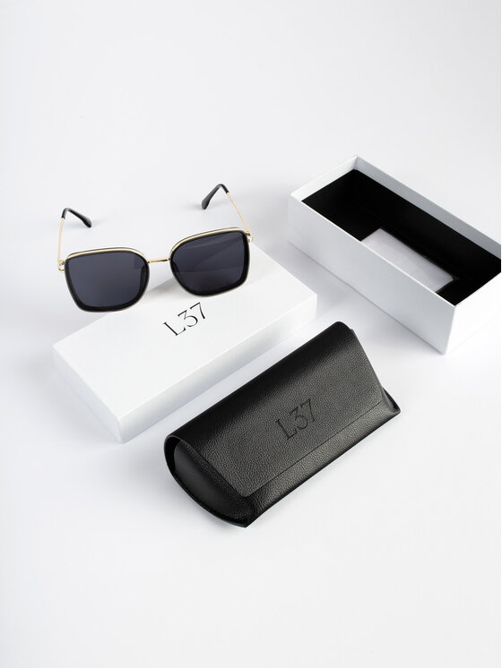 L37 L37 Okulary przeciwsłoneczne SUNGLASSES NO. 3369 Czarny