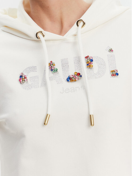 Gaudi Gaudi Sweatshirt 511BD64033 Écru Regular Fit