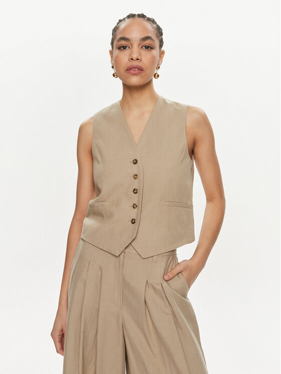 Herskind Gilet da completo Mister 5113840 Beige Regular Fit, taglia : 34
