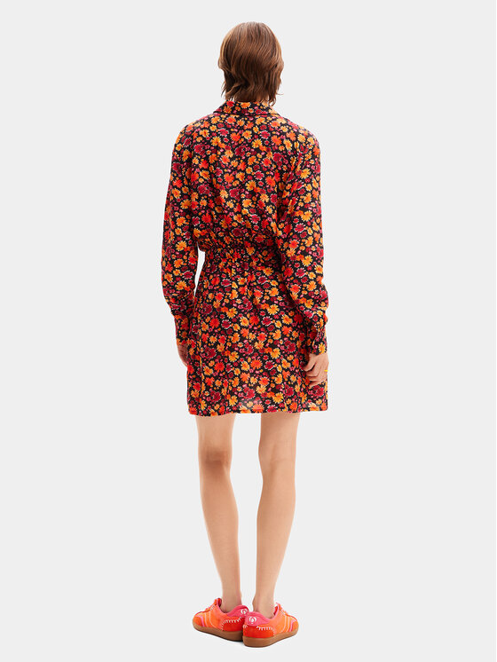 Desigual Desigual Φόρεμα πουκάμισο Yesh 24SWVW29 Πορτοκαλί Regular Fit