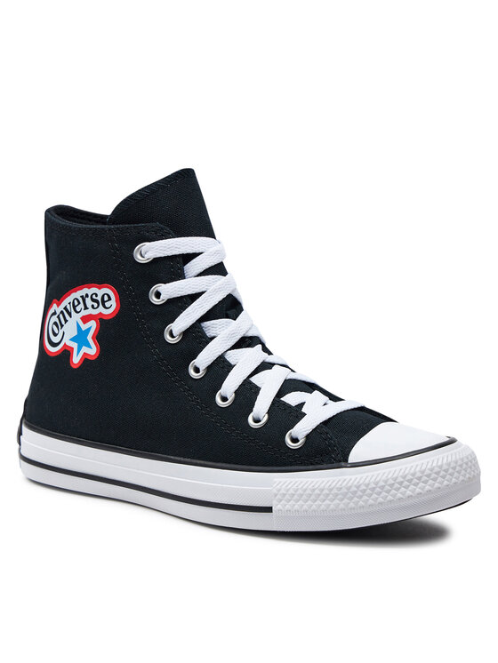 Converse Converse Modne superge Chuck Taylor All Star Stickers A06313C Črna