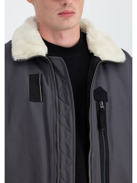 Alpha Industries Alpha Industries Kurtka bomber DA-3 Bomber Winter Jacket Szary Regular Fit