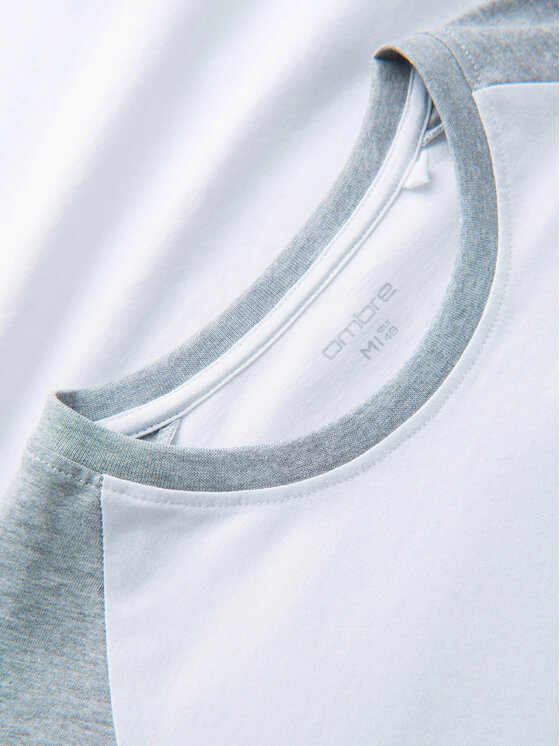 Ombre Ombre S dlouhým rukávem OM-LSCL-0141 Šedá Regular Fit