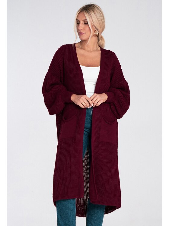 FIGL FIGL Ζακέτα M1239 Μπορντό Regular Fit