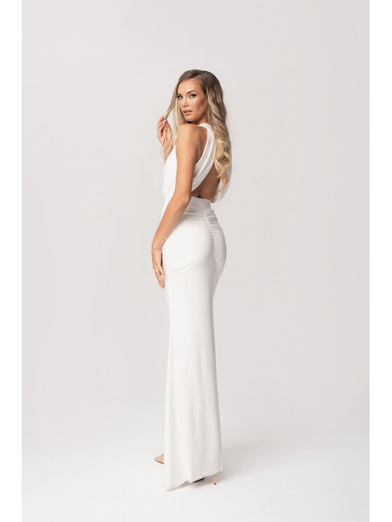 Aurora Aurora Večerní šaty Audery Ślubna Bílá Feminine Fit