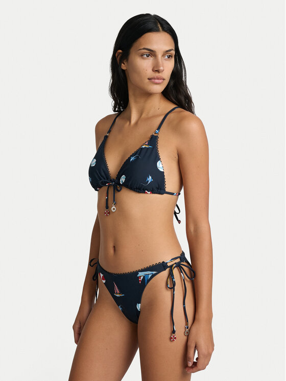 Seafolly Seafolly Spodní část bikin Beach Club 40760-303 Tmavomodrá