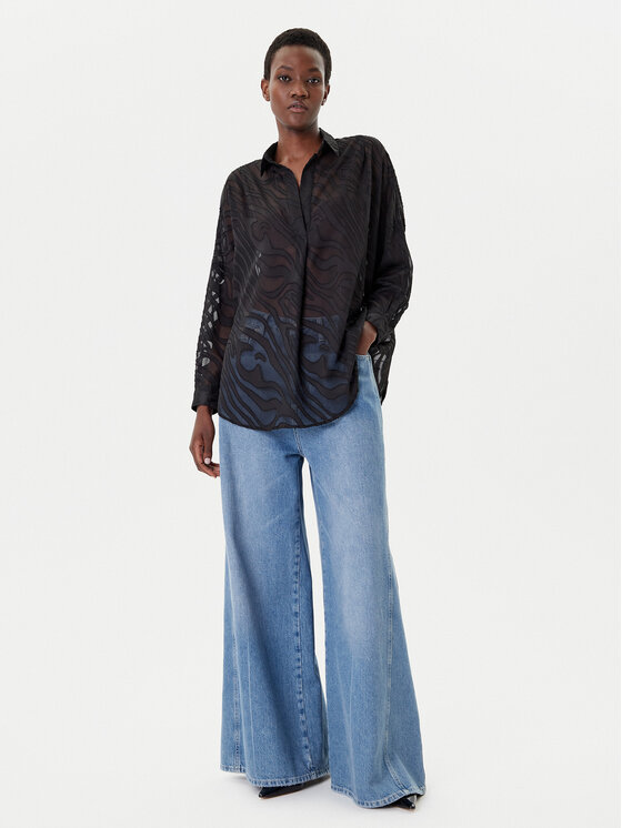 French Connection French Connection Majica 72NZR Crna Relaxed Fit