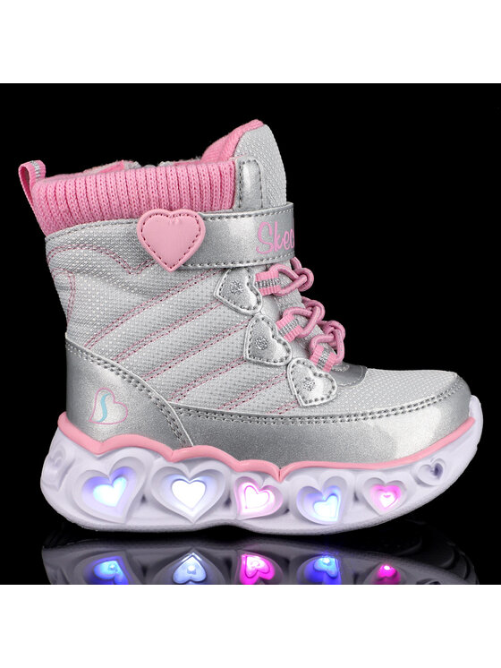 Skechers Skechers Kozaki Heart Chaser 20287N/GYPK Szary