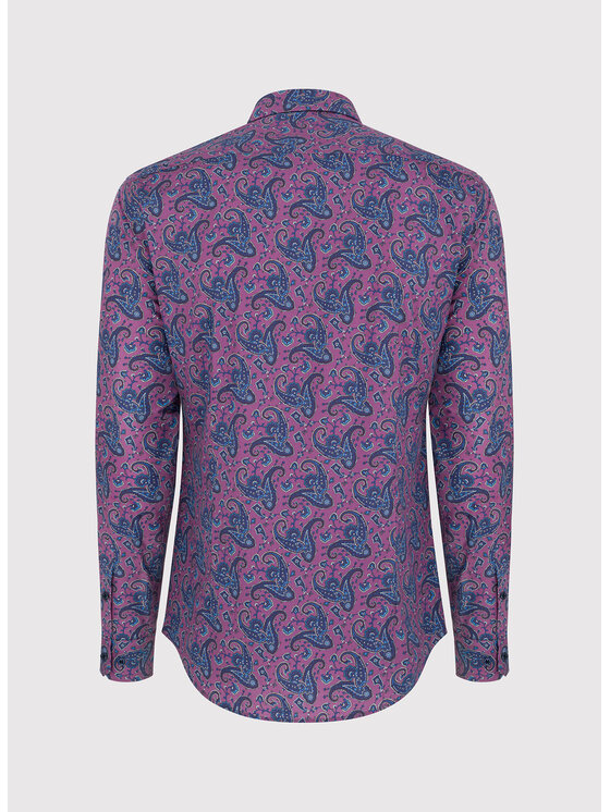 Pako Lorente Pako Lorente Koszula P22WF-1X-034 Fioletowy Slim Fit