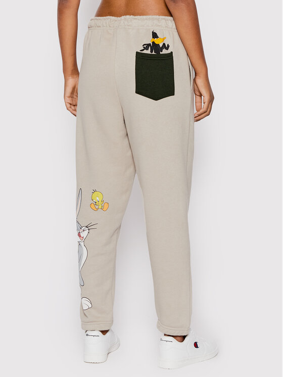 Pantaloni da tuta Buggz SML15215 Beige Relaxed Fit...