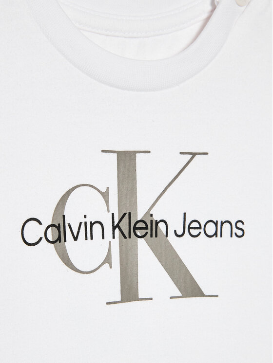 Calvin Klein Jeans Calvin Klein Jeans T-Shirt Monogram IN0IN00001 Biały Regular Fit