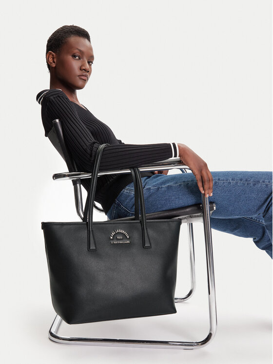 KARL LAGERFELD KARL LAGERFELD Ročna torba A3W30314 Črna
