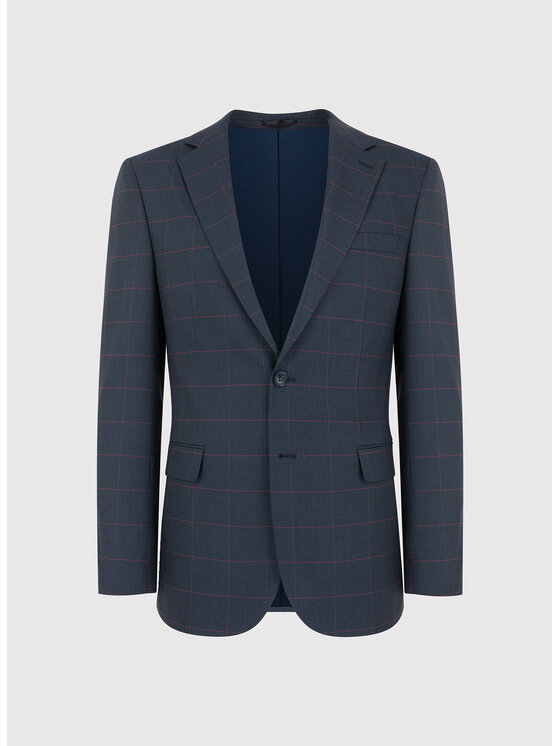 Pako Lorente Pako Lorente Marynarka P23SF-3G-002 Granatowy Slim Fit