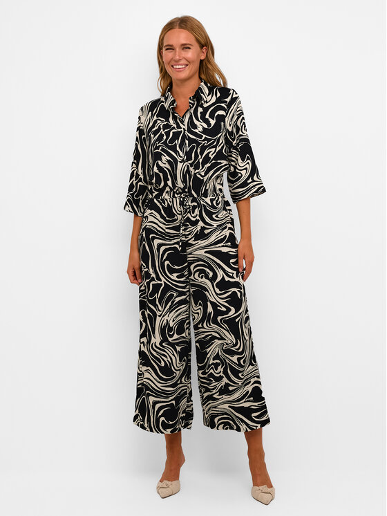 Kaffe Kaffe Kombinezon Carmen 10508452 Czarny Loose Fit