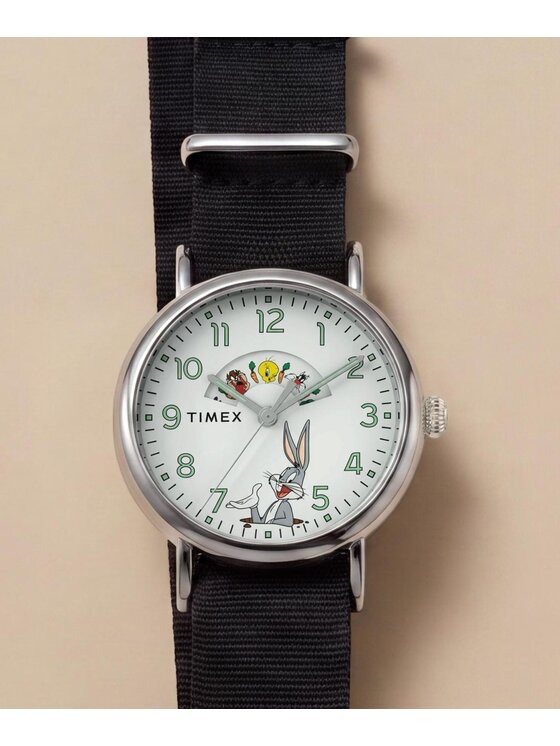 Timex Timex Zegarek TW2Y99100 Czarny