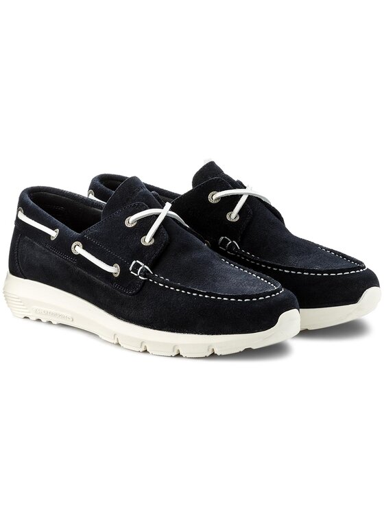 Tommy Hilfiger Tommy Hilfiger Mokasinai Lightweight Suede Boatshoe FM0FM01250 Tamsiai mėlyna