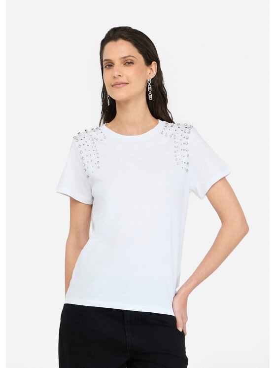 Liu Jo Liu Jo T-shirt MF5344J630811110 Bianco Regular Fit