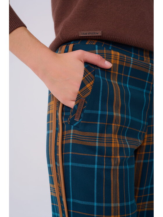 blue shadow blue shadow Spodnie damskie Blero BS G117 Kolorowy Standard Fit