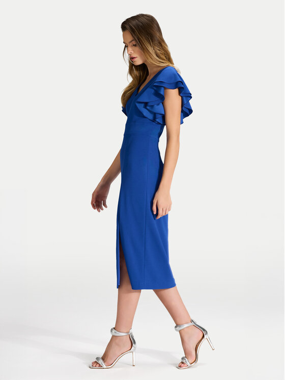 Swing Swing Koktel haljina 5AI18400 Plava Slim Fit