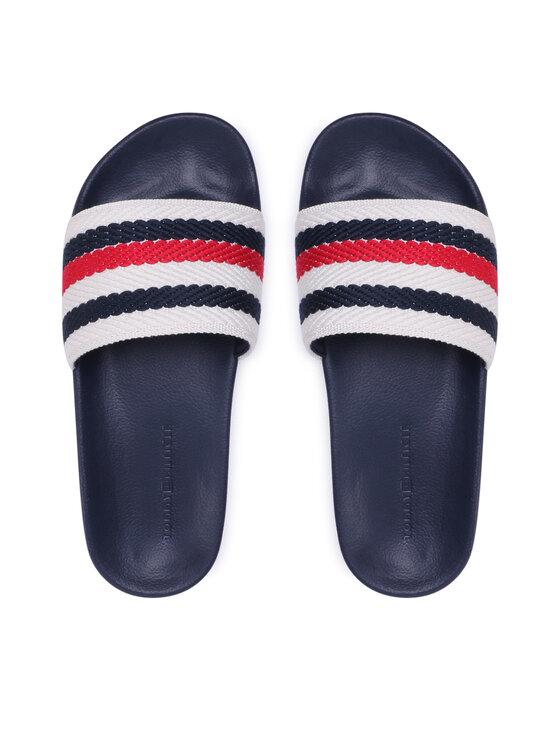 Tommy Hilfiger Tommy Hilfiger Iešļūcenes Essential Pool Slide FW0FW07151 Écru