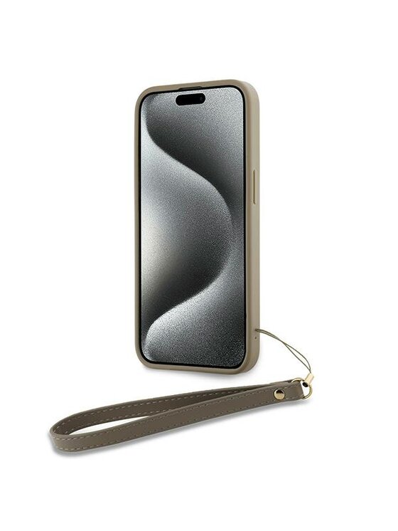 DKNY DKNY Etui na telefon Apple iPhone 15 Pro Beżowy