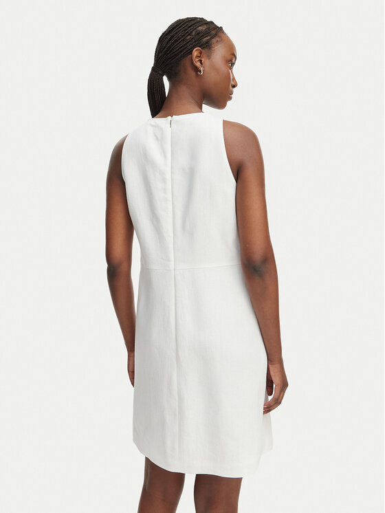 BOSS BOSS Rochie cocktail Dinderal 50557447 Alb Regular Fit
