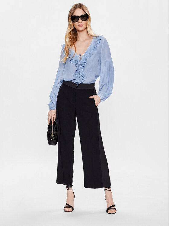 Marella Marella Riidest püksid Grace 2331310533 Must Regular Fit