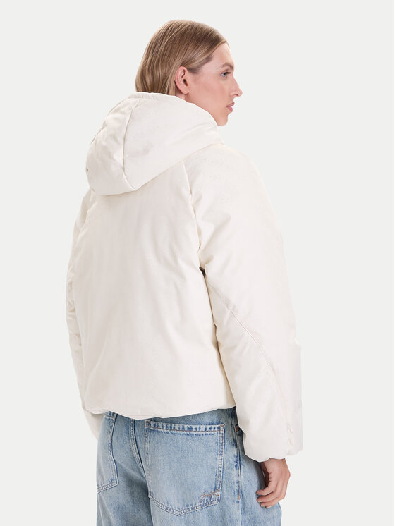 Guess Guess Winterjacke V5BL07 WGLW2 Écru Relaxed Fit
